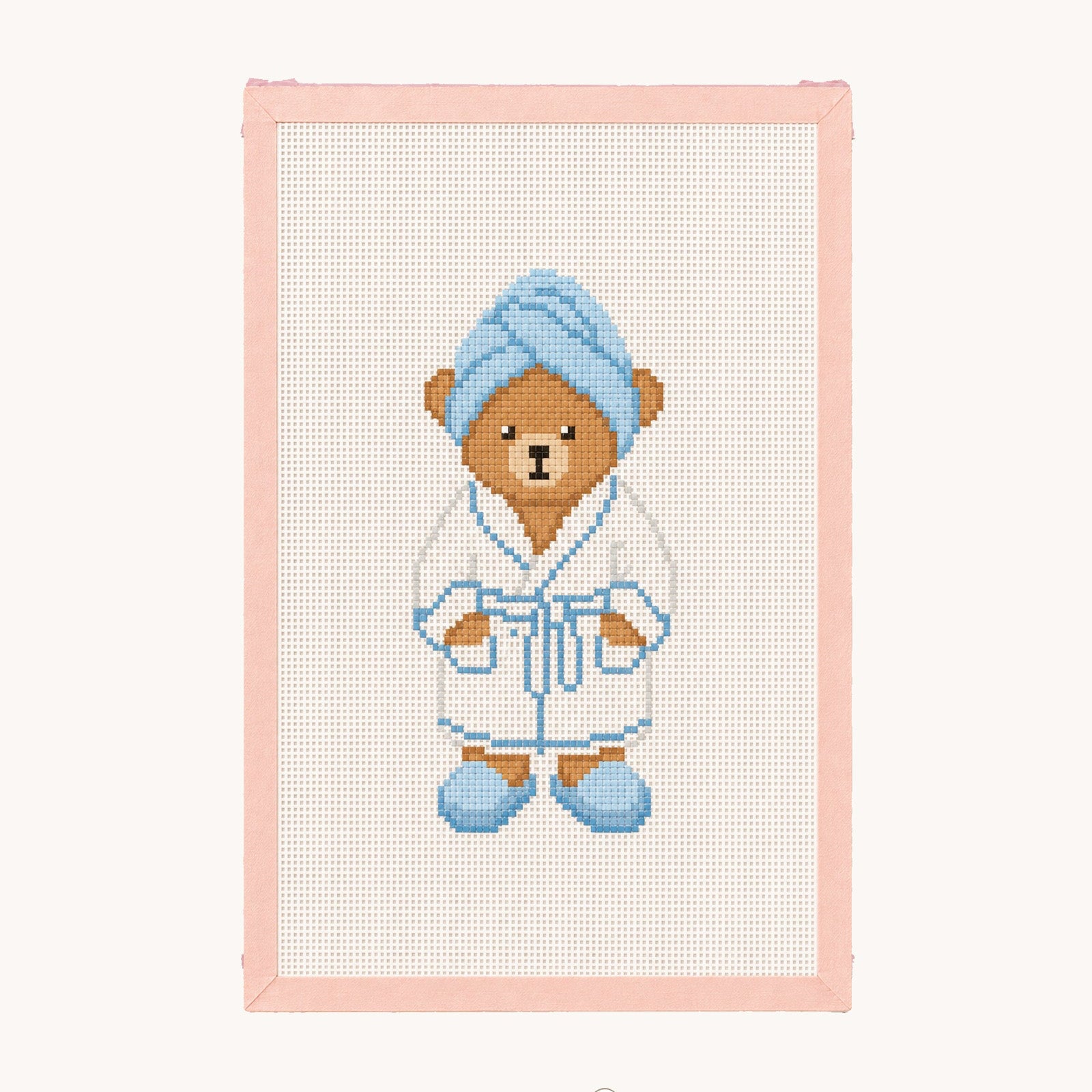Blue Bathrobe Bear