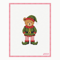 Elf Bear needlepoint canvas