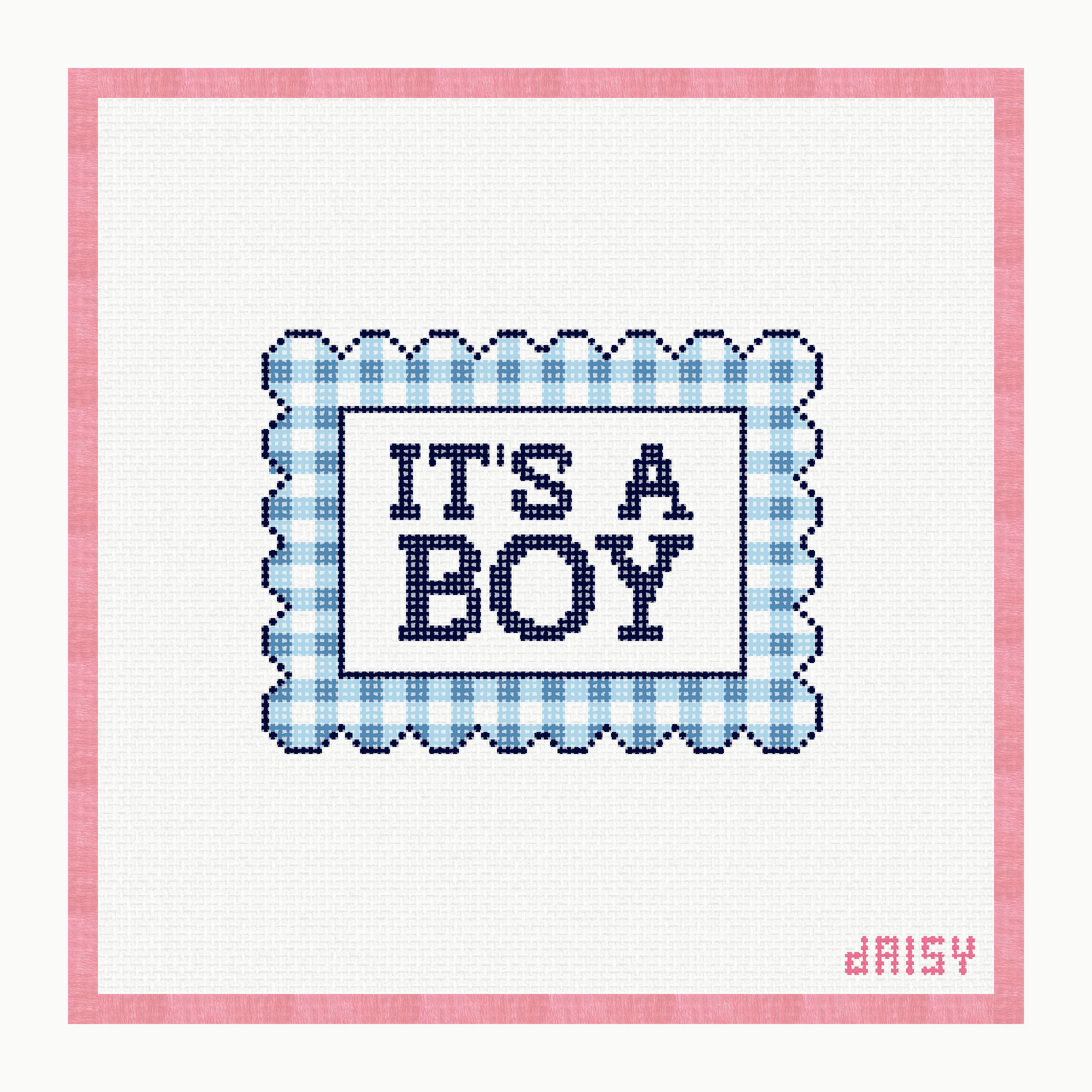 It's a Boy needlepoint canvas