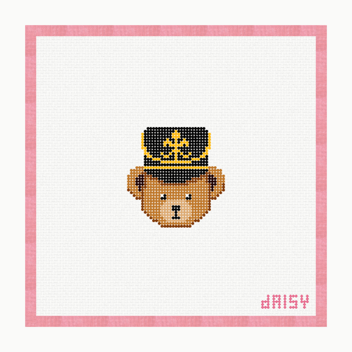 Mini Nutcracker Bear needlepoint canvas