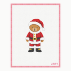 Santa Claus Bear needlepoint canvas